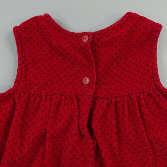 Samantha Says Corduroy Dress Girls 3T Red Scottie Dog Embroidered Bow - Picture 11 of 13